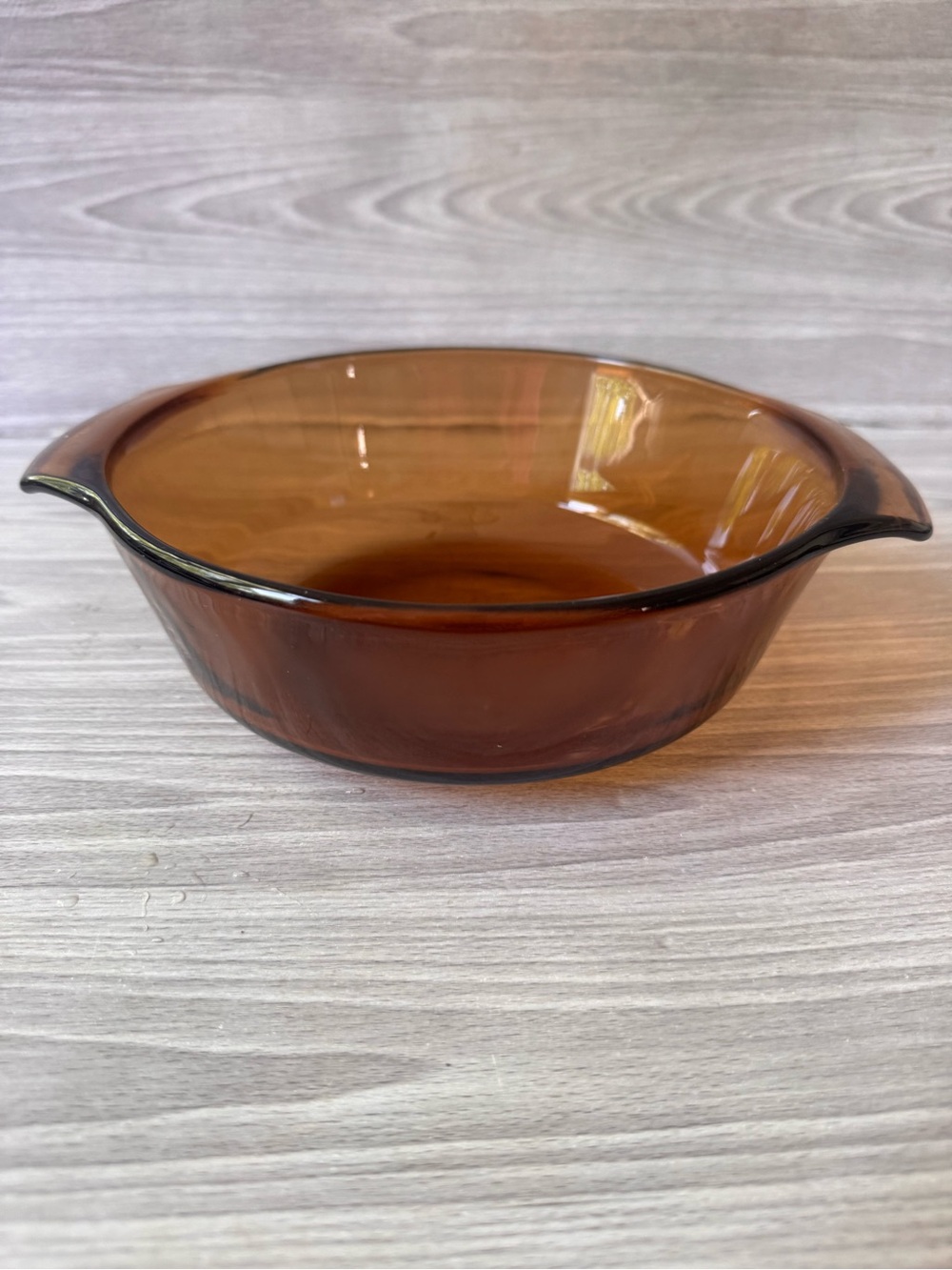 Vintage Anchor Hocking Fire King 🔥 1 Qt. Amber Glass Casserole Dish No Lid